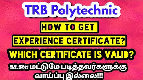 How to get experience certificate ? Where to get counter signature? full details for uploading exp