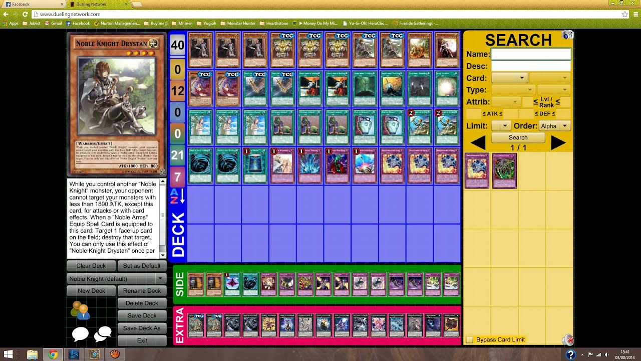 Yugioh Noble Knight Deck Profile For Duelist Alliance Format! YouTube