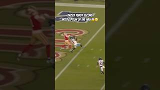 Brock Purdy Second Interception Vs Panthers