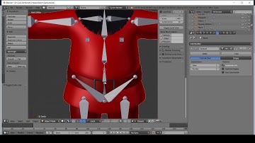 Father Christmas - Rigging in Blender 2.79_Part 5