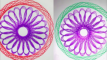 Part 20 Asmr satisfaction video / Spirograph daily new design #spirograph #designdrawing