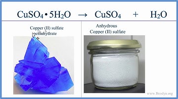 How to Balance CuSO4•5H2O = CuSO4 + H2O
