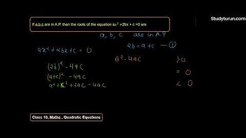 If a,b,c are in A.P., then the roots of the equation ax2 +2bx+c=0 are