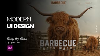 Food App UI Design Using Adobe XD - tutorial | Step By Step Guide for UI/UX