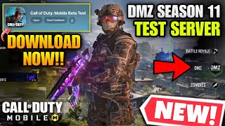 Season 11 DMZ Test Server Cod Mobile 2025 | Codm Test Server 2025 | How to Download Test Server CODM