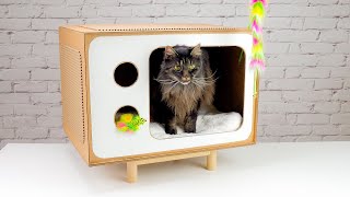 How to Make Amazing Puppy Dog Kitty Cat House from Cardboard - DIY Cardboard house for pets