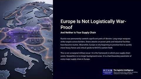 Europe Is Not Logistically War Proof