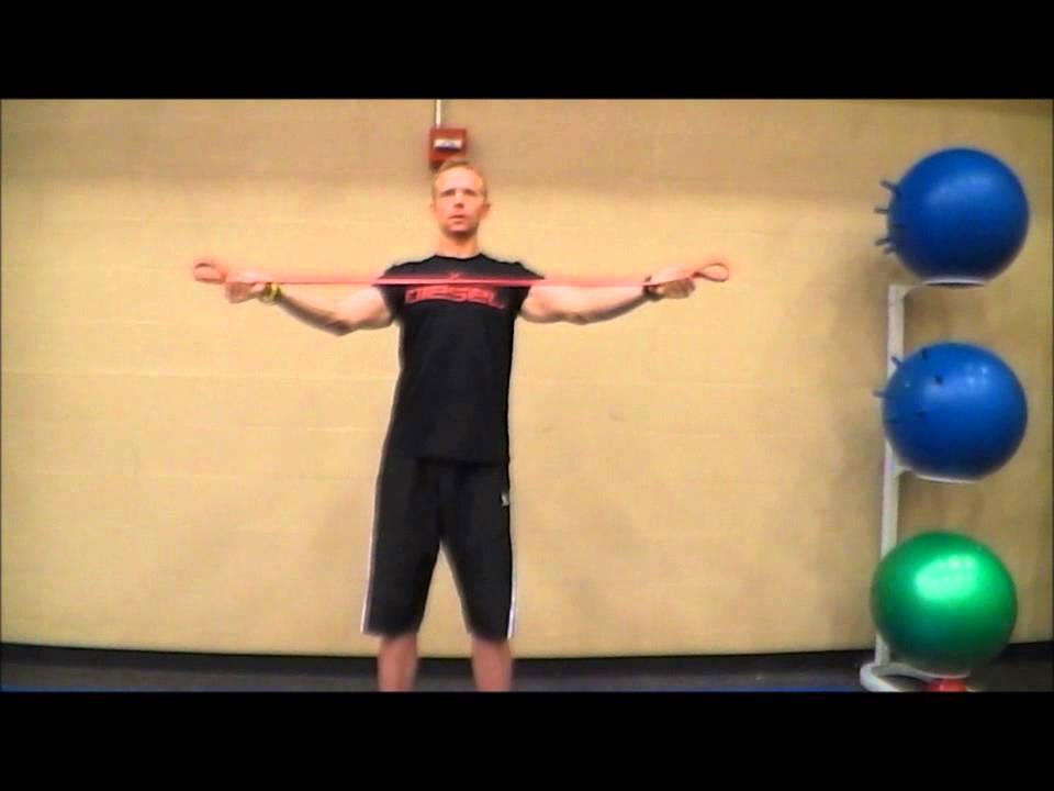 Shoulder Band Pull Apart, Underhand (Scapular Retraction) YouTube