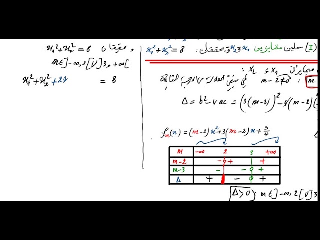مراجعة شاملة في كثيرات الحدود الوسيطية للثانية ثانوي (تمرين شامل)