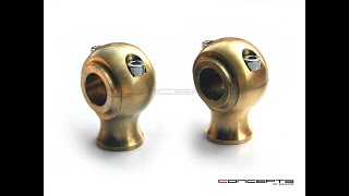 HARLEY DAVIDSON CAFE RACER SOLID BRASS RISERS