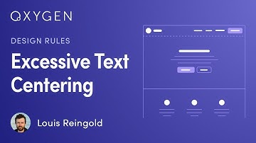 Design Rules: Avoid Excessive Use of Centered Text