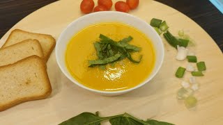 بثلاث مكونات وصفة شوربةاليقطين (قرعة) بمذاق رائع وخصوصا للأطفال Three-ingredient pumpkin soup recipe