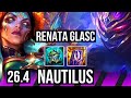 RENATA GLASC &amp; Corki vs NAUTILUS &amp; Twitch (SUP) | NA Master | 26.4