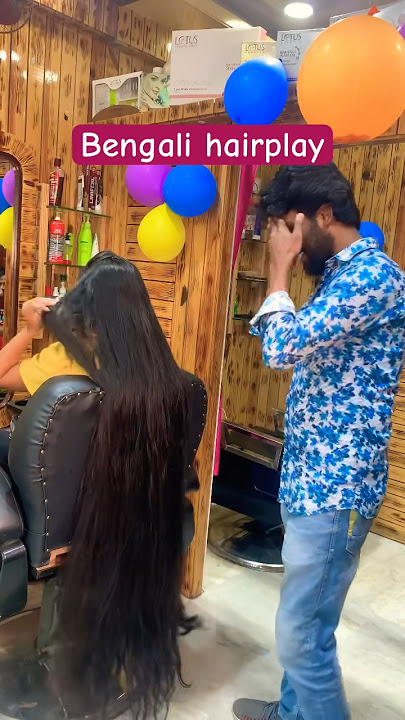 Longhair reaction by barbar #bundropchallenge #hair #hairplay #hairbun #hairplaybymale