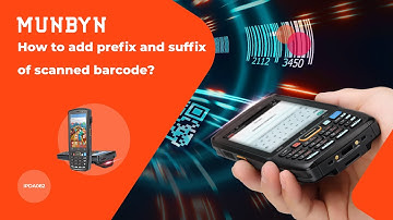 How (IPDA082) to add prefix and suffix of scanned barcode?