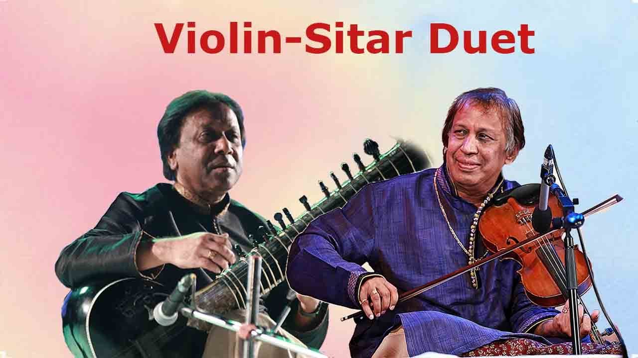 Violin Sitar Duet Raag Pilu. classicalmusic duet YouTube