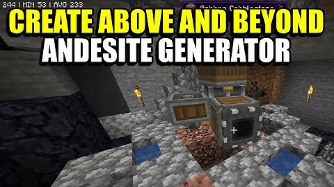 Ep10 Andesite Generator - Minecraft Create Above and Beyond Modpack