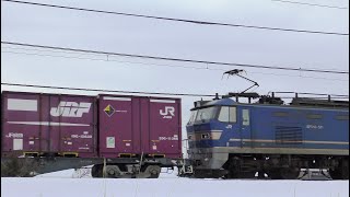 EF510-511牽引高速貨物【4K】信越本線上り4076ﾚ