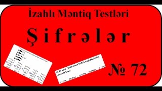 Məntiq testləri  Şifrələr #72 ( M-E, L-E, T-T, G-G, A-A, İ-İ, N-? )