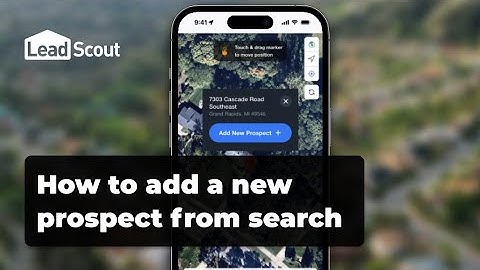 How to add a new prospect from search