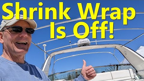 Shrink Wrap Removal - Canvas Is Up! Sea Ray Sundancer