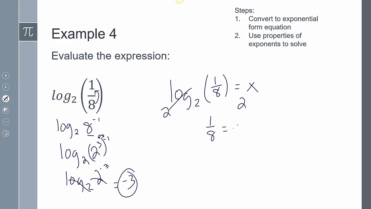 lesson 100 3 expo and log functions converting exponential and logarithmic functions to exponential form