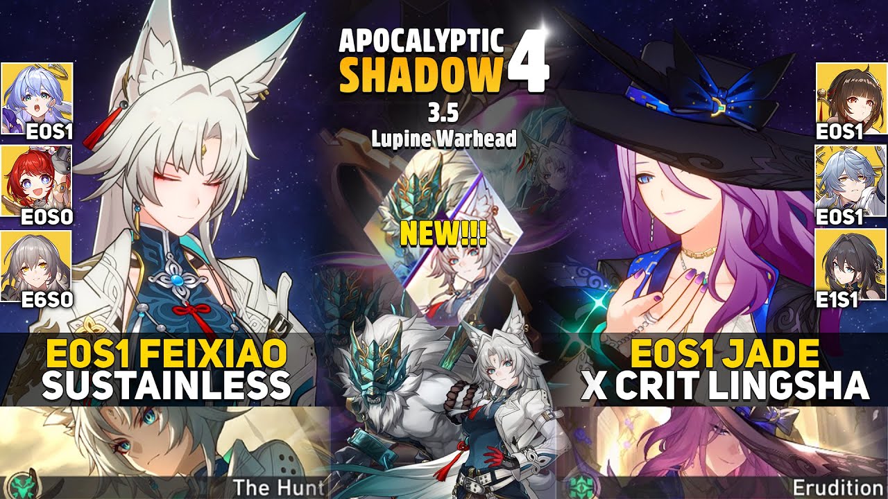 E0S1 Feixiao Sustainless & E0S1 Jade x Crit Lingsha | APOC 4 | Honkai: Star Rail 3.5