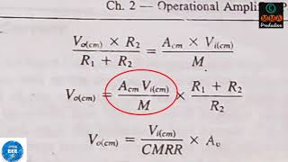 Electronics2 Lecturer4 CMRR Offset Impedance Slew Rate Frequency Limitation of Opamp