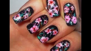 cherry blossom nail nails japanese flower artists prints