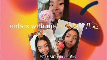 unbox with me ⋆. 𐙚 ˚ ✨🍂🥞🤍🥂💫(POPMART edition) 