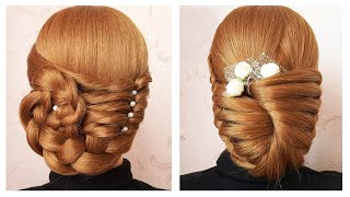 Braided Low Bun Hairstyle For Ladies 😍 Perfect Hairstyle For Wedding by Coiffures Simples 1,149 views 4 weeks ago 8 minutes, 19 seconds