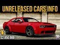 GTA 5 ONLINE - ALL HIDDEN UNRELEASED CARS (The Diamond ...