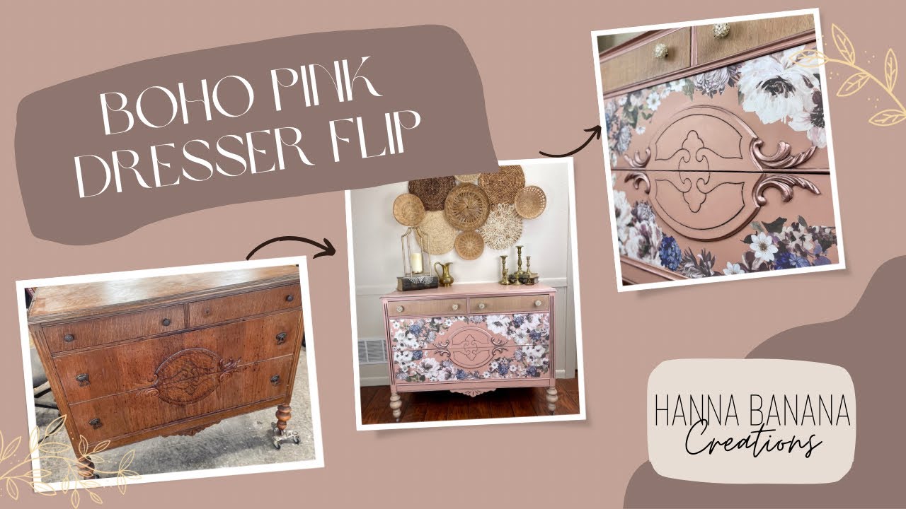 How to Flip Furniture With Pink Chalk Paint - Bellewood Cottage