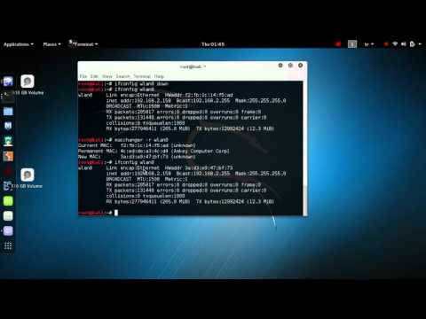 Kali Linux 2.0 Tutorial - How to Change Linux MAC Adress
