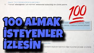 8.Sınıf Türkçe 2.Dönem 2.Yazılı