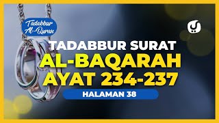 Tafsir Alquran Juz 2 Halaman 38: Surat Al Baqarah Ayat  234-237: Tafsir Mudah dan Ringkas