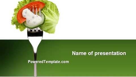 Salad PowerPoint Template by PoweredTemplate.com