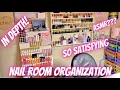 Clean and Organize with me | Nail room organization deep clean | nail asmr | Nail room | Nail table