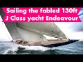 Naviguer sur le lgendaire yacht de classe j de 130 pieds endeavour  monde du yachting