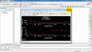 NI Multisim: AC Analysis frequency response