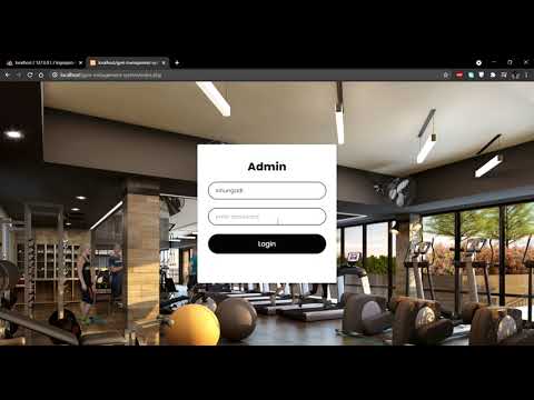 Demo Web Application Gym Management System