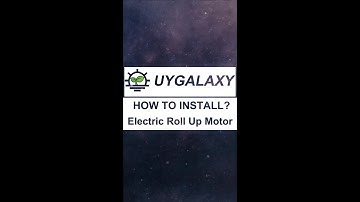 How to install UYGALAXY electric roll up motor on a greenhouse?