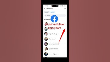 Facebook Se Kisi Ko Unfollow Kaise Kare | facebook friends ko unfollow kaise kare #facebook #shorts