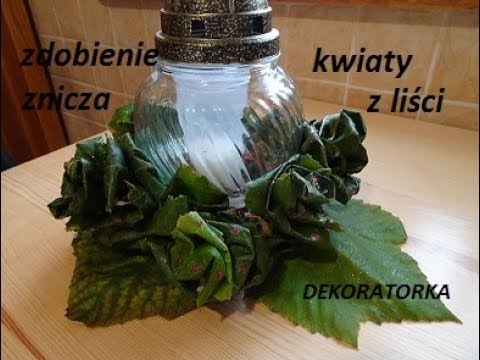 kwiatki z liści