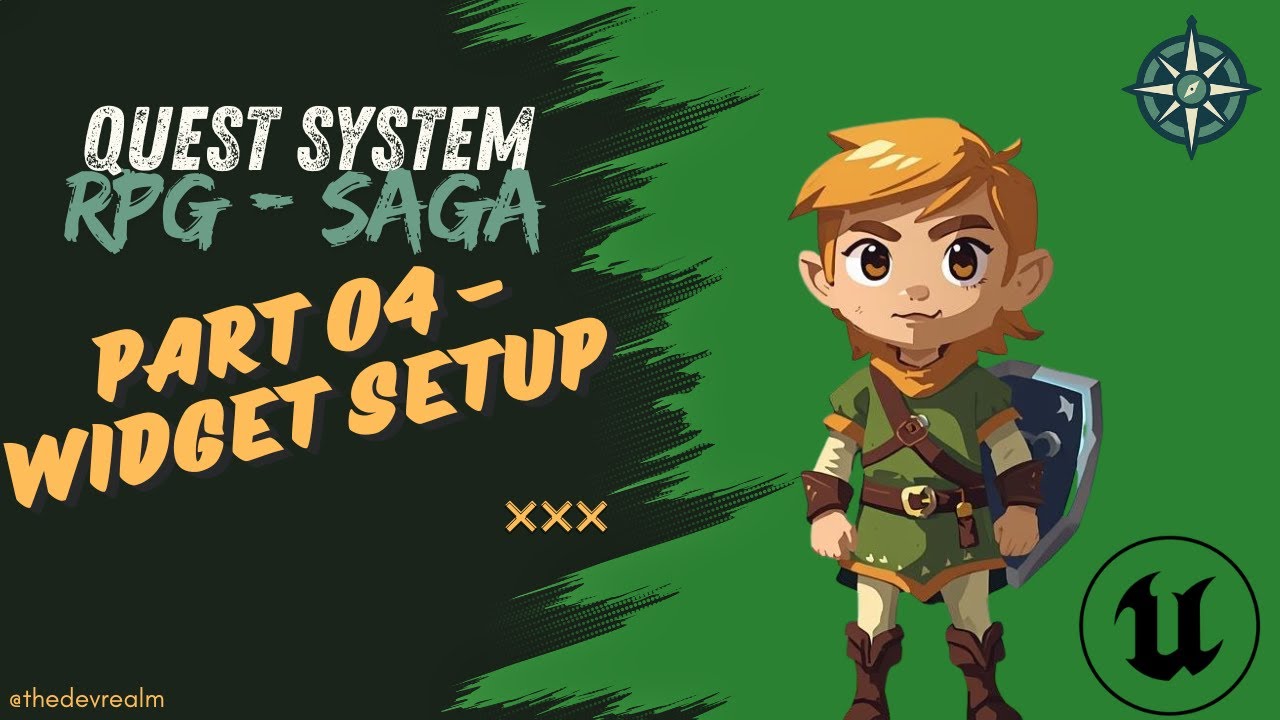 Unreal Engine - RPG - Saga - Quest System - Tutorial - Part 04 - Widget ...