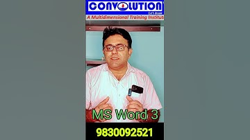 #bsk #ICTl #compute_proficiency    #computer  #microsoft_office  #word    #ConvolutionEducare #PKDAS