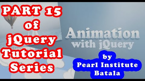 12 Animation Effects of Jquery in 1 Video by Pearl Institute Batala Part 15