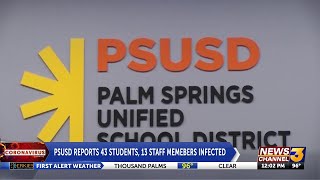 Palm Springs Unified School District reports 43 student cases of COVID-19, 13 staff