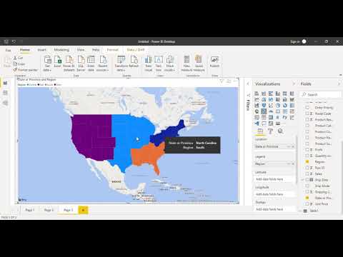 Power Bi Filled Map Power Bi Tutorial For Beginners 7 - Filled Map In Power Bi - Youtube