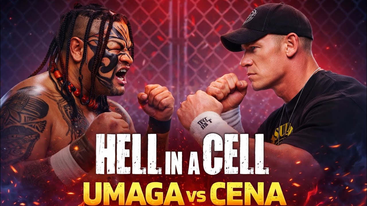 UMAGA vs JOHN CENA (2007) – HELL IN A CELL | Brutal War Inside the Steel Cage 💀🔥